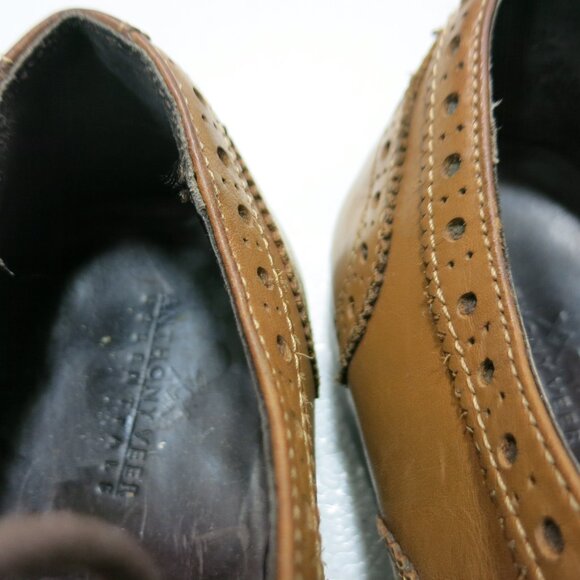 Anthony Veer Essentials Leather Cap Toe Oxfords Dress Shoes Mens Footwear Sz 9 - Picture 7 of 7